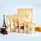 5 pcs Matt Finished Standing Ziplock Paper Food Packaging Bag Reusable Food Pouch with Window